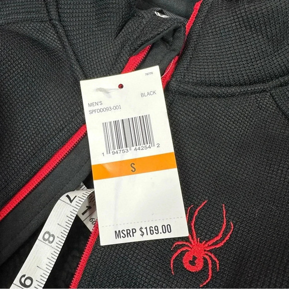 Men's red and black Spyder jacket size small - Picture 2 of 8